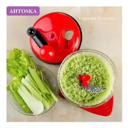 Manual Food Box Blade Kitchen Slicers Red Manual Food Processor Box Steel Blade · Dondepiso