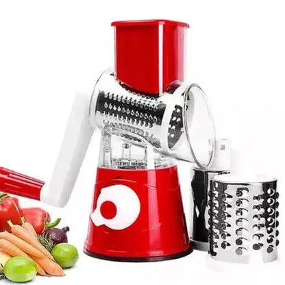 Rotary Mandoline Slicer Kitchen Slicers Red Rotary Kitchen Manual Mandoline Slicer – Dondepiso