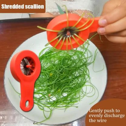 Labor-Saving Scallion & Onion Shredder