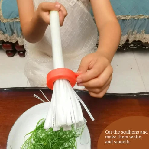 Labor-Saving Scallion & Onion Shredder