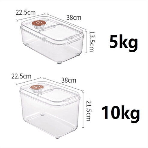 10KG Cereals Bucket Organizer with Nano-Insert for Secure Pantry Storage