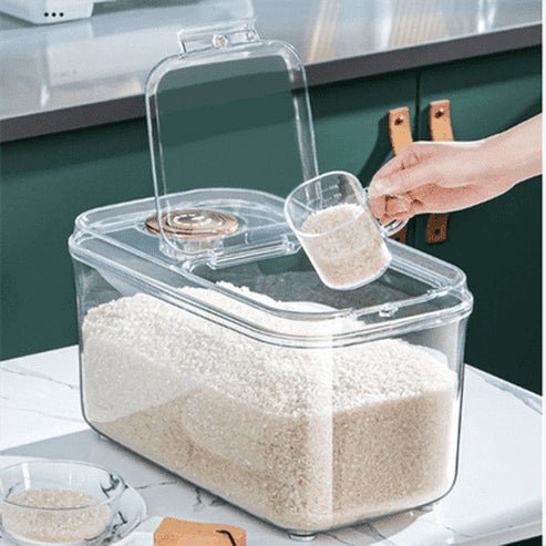 10KG Cereals Bucket Organizer with Nano-Insert for Secure Pantry Storage