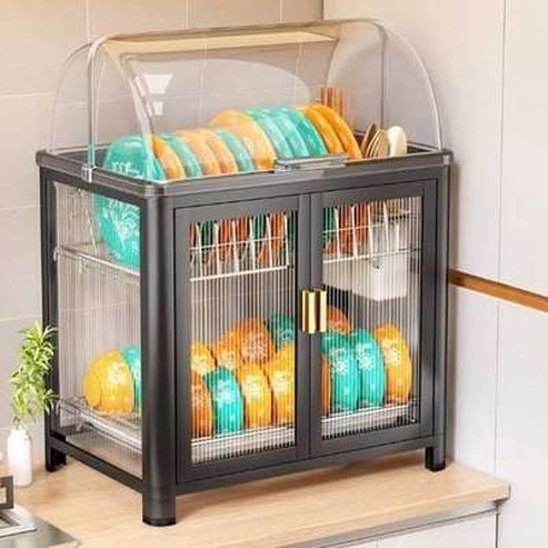 Nordic Modern Style Showcase Dish Rack Cabinet