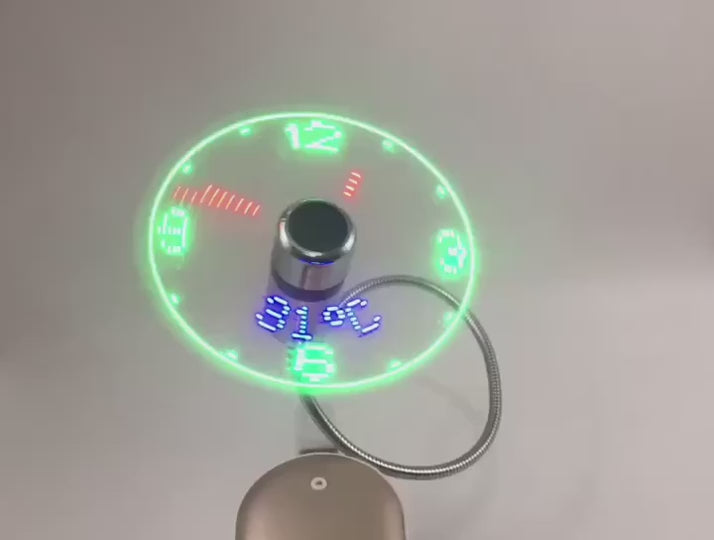 3-in-1 Cool Breeze & Timekeeping: The Mini Clock Fan