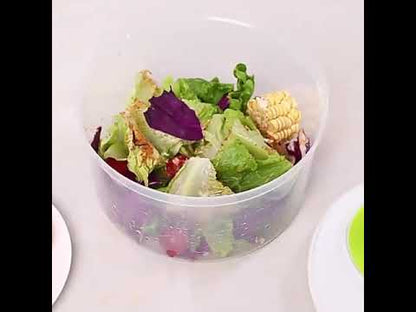 Manual Rotating Salad Bowl With Drain