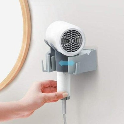 Rotating Hair Dryer Storage Wall Mount Bracket