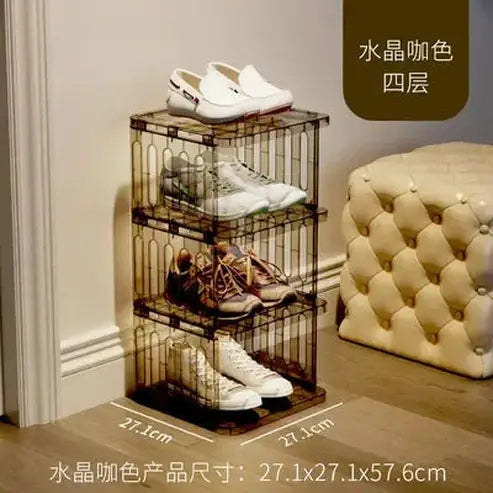 Simple Multi-Layer Clear Acrylic Shoe Rack