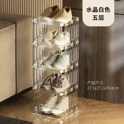 Simple Multi-Layer Clear Acrylic Shoe Rack