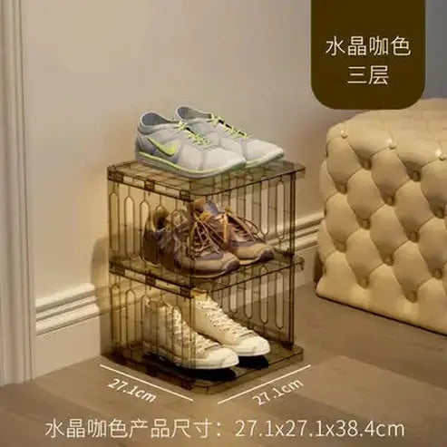 Simple Multi-Layer Clear Acrylic Shoe Rack