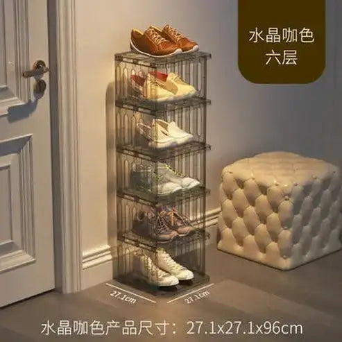 Simple Multi-Layer Clear Acrylic Shoe Rack