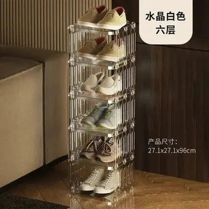 Simple Multi-Layer Clear Acrylic Shoe Rack