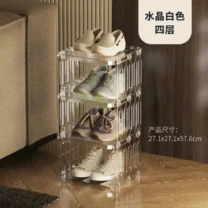 Simple Multi-Layer Clear Acrylic Shoe Rack