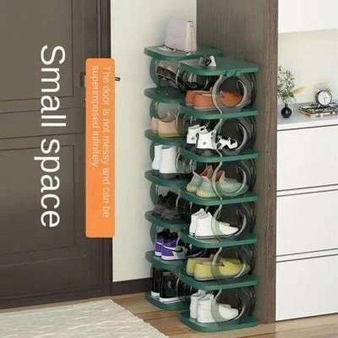 Simple space-saving multi-level dustproof shoe rack