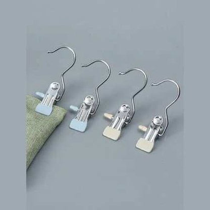 Small Stainless Steel Hangers with Pants Clips