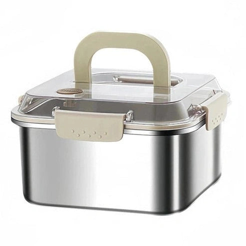 Stainless Steel Food Preservation Box - Oven, Freezer, Dishwasher Safe Container with Sealing Lid