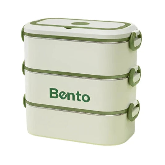 Stainless Steel Thermal Food Container – Leakproof Bento Box with Bag Set