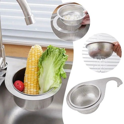 Swan-Shaped Sink Drain Basket - Stainless Steel Strainer