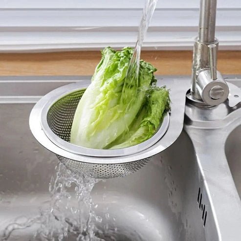 Swan-Shaped Sink Drain Basket - Stainless Steel Strainer