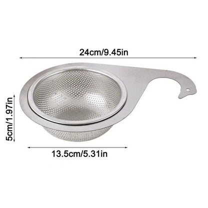 Swan-Shaped Sink Drain Basket - Stainless Steel Strainer