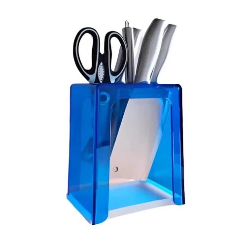 Transparent Acrylic Knife Block - Bacteria Prevention Storage Rack