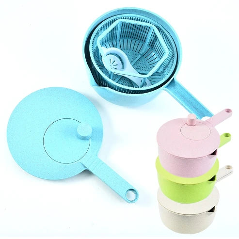 Multifunctional Vegetable & Salad Spinner with Rice Washer