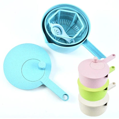 Multifunctional Vegetable & Salad Spinner with Rice Washer