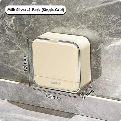 Wall-Mounted Soap Box Set with Drain & Lid