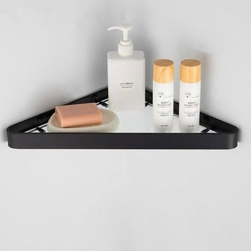 Bath Corner Shelf Black