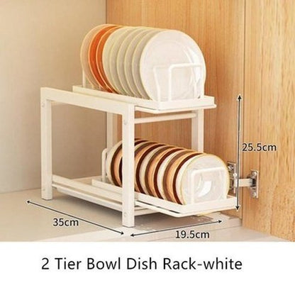 Pull-out Bowl Kitchen Cabinet Dish Drying Rack