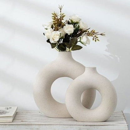 Nordic Ceramic Vase for Pampas