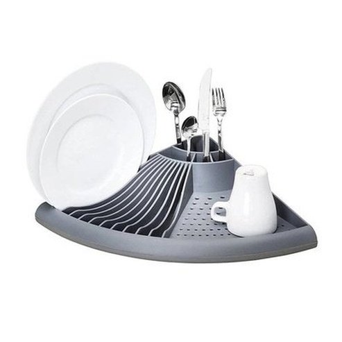 This Multi-Purpose 3 In 1 Dish Drying Rack by GIOIO is an ideal TABLEWARE storage solution for any kitchen. Crafted from PP and designed with a Triangle Spoon