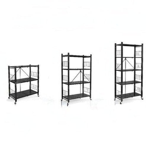 Rolling Multi-layer Storage Shelving Rack Metal Kitchen Storage Rack Floor Multi-layer Microwave Oven Punch-free. Kitchen Organizers: Kitchen Utensil Holders & Racks.