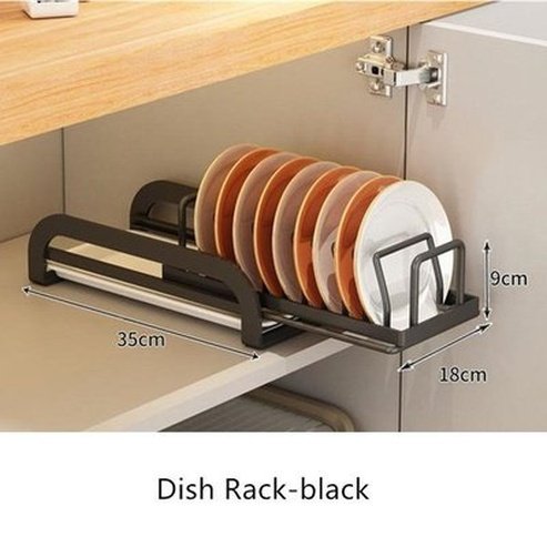 Pull-out Bowl Kitchen Cabinet Dish Drying Rack