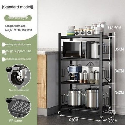 Rolling Multi-layer Storage Shelving