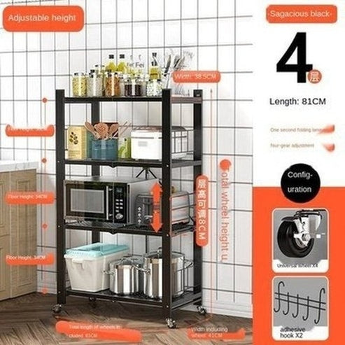 Rolling Multi-layer Storage Shelving