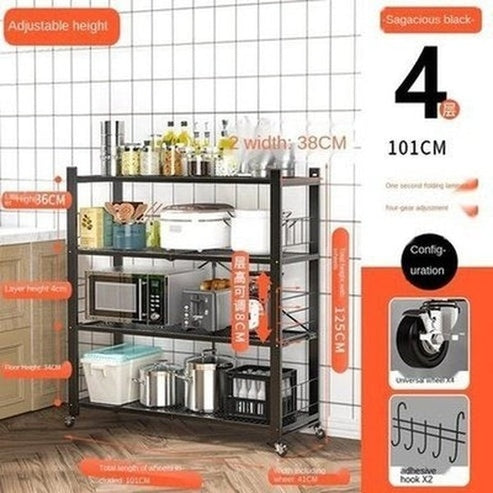 Rolling Multi-layer Storage Shelving