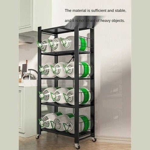 Rolling Multi-layer Storage Shelving