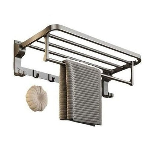 Wall-mounted Multi-function Aluminum Towel Rack 