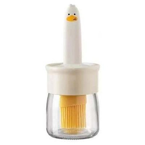 Cartoon Cooking Silicone Bottle Oil Dispenser Brush