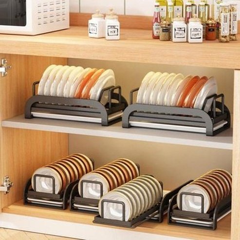 Pull-out Bowl Kitchen Cabinet Dish Drying Rack