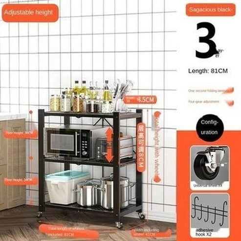 Rolling Multi-layer Storage Shelving