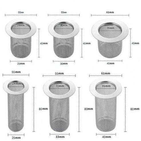 Steel Drain Filter Bathroom Accessories Stainless-Steel Displacement Debris Drain Filter – Dondepiso