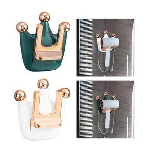 Cartoon Hair Dryer Rack Bathroom Accessory Mounts Collapsible Cartoon Hair Dryer Rack · Dondepiso