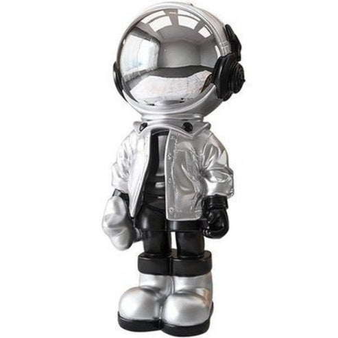 Cartoon Astronaut Figurine Figurines Silver Cartoon Silver Astronaut Craft Figurine · Dondepiso