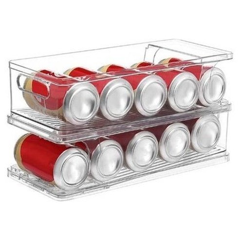 Stackable Sliding Fridge Soda Can Organizer Box