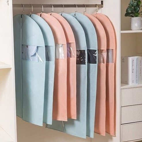 Hanging Clothes Cover Household Storage Bags Dustproof Hanging Clothes Cover with Zipper · Dondepiso