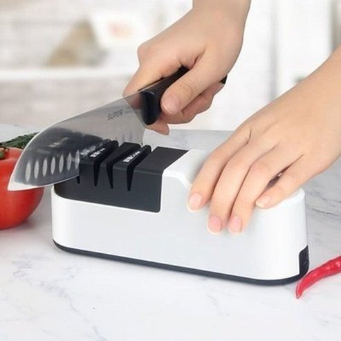 Electric Fast Sharpener Knife Sharpeners Electric Knife Sharpener Fast USB Charging - Dondepiso