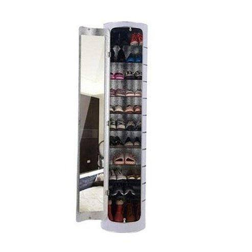 Cylinder Shoe Rack Shoe Racks & Organizers White Smart Cylinder Shoe Rack Organizer · Dondepiso