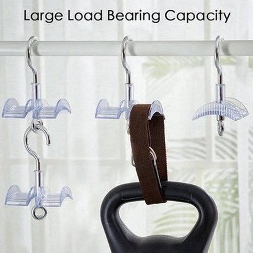 Swivel Handbag Hook Storage Hooks & Racks Transparent Swivel Steel Handbag Storage Hanger - Dondepiso