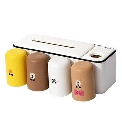 LINE FRIENDS Toothbrush Rack Toothbrush Holders White LINE FRIENDS Cartoon Brown Sally Toothbrush Rack - Dondepiso